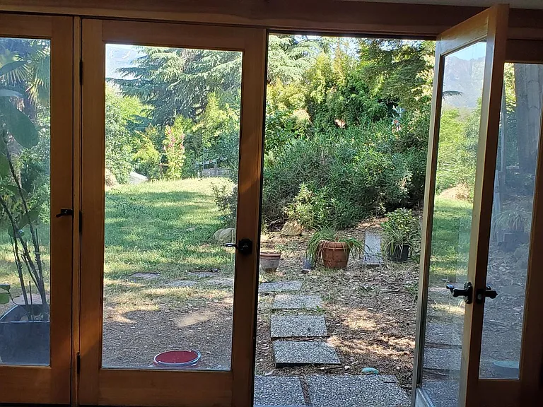 Master Bedroom French Doors onto Backyard