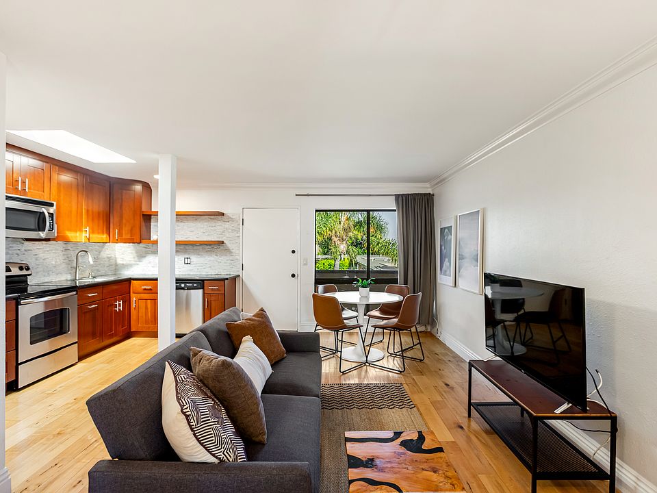 Lush green view from the living room