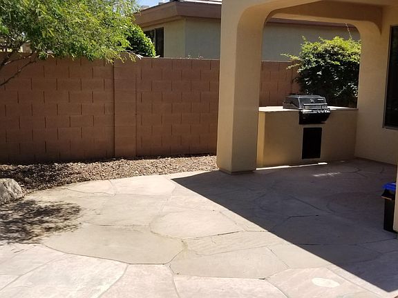 North facing backyard