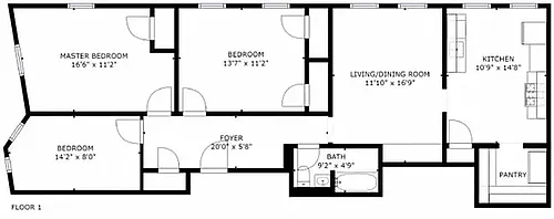 Floor plan 3 Bedroom