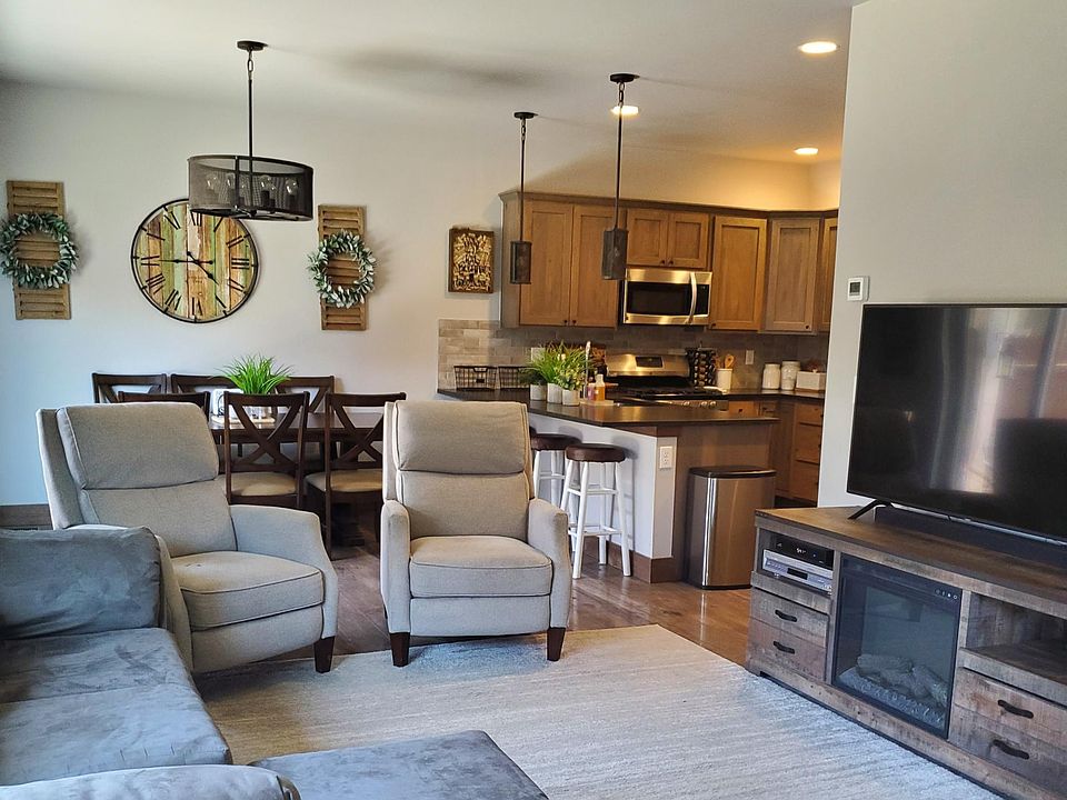 Living room looking into Kitchen