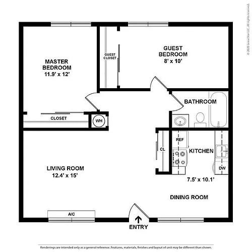 Floor plan 2bd