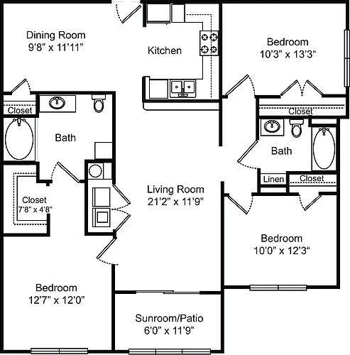 Floor plan The Tourmaline