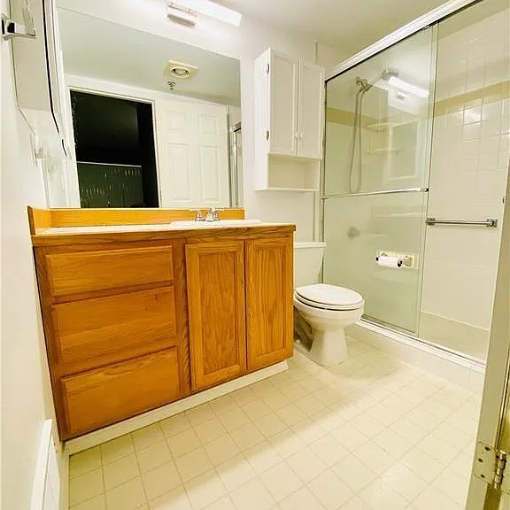 Master bathroom with full size shower.
