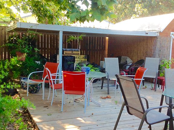 Large partly covered deck