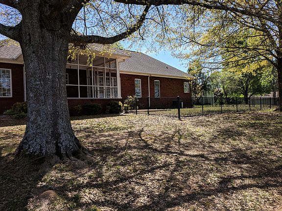 Shaded Backyard with fence