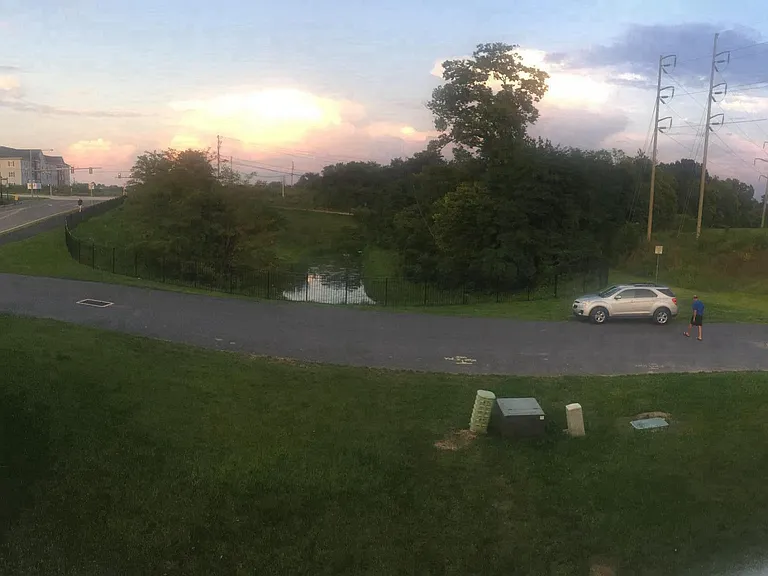 View outside bay window