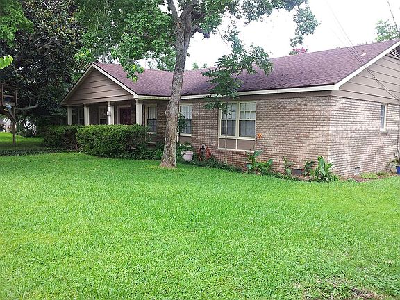 view from oversized driveway