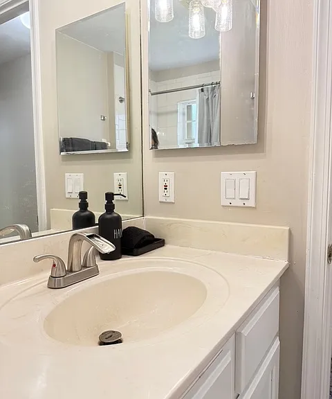 Second bathroom single sink