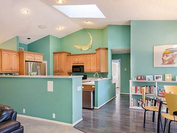 Cooks kitchen and dining area