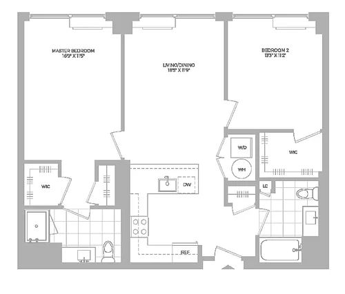 Floor plan B1 -2X2