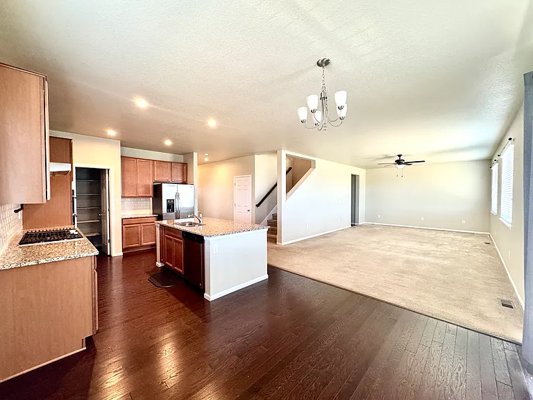 Dinning area, kitchen, living room
