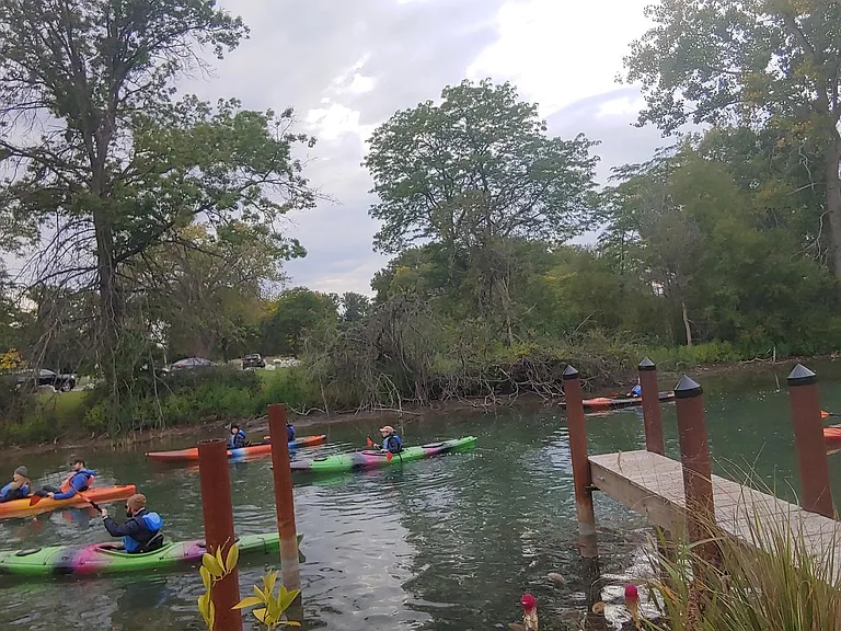 Property is located across from canal and walking distance from boating/canoeing community.