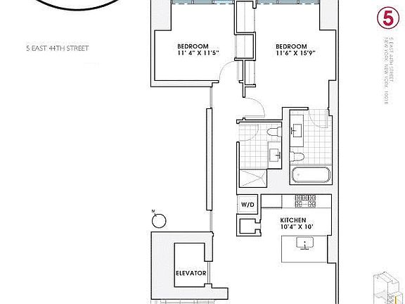 2nd image of 5 E 44th St #18