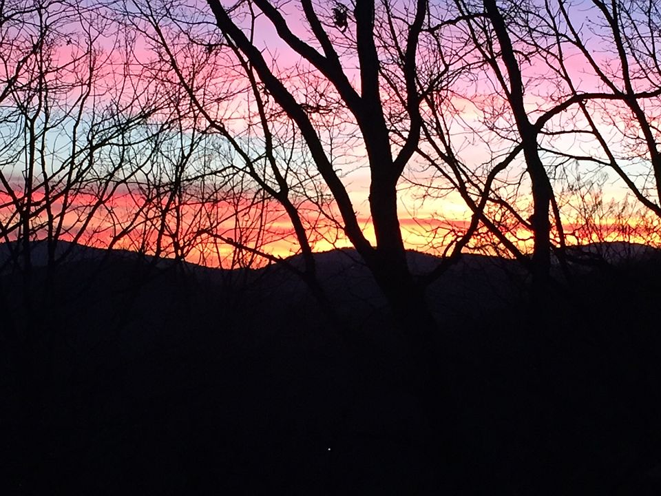 Winter sunset