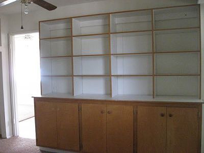 Shelving in adjoining room