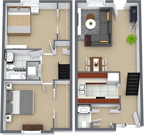 Floor plan 2 Bedroom