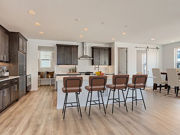 Open Sky Kitchen Dining - Virtually Staged