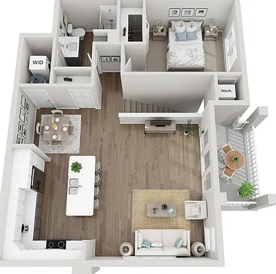 Floor Plan 1F | Seasons at Mount Pleasant | Apartments in Mount Pleasant, WI Floor Plan 1F | Seasons at Mount Pleasant | Apartments in Mount Pleasant, WI