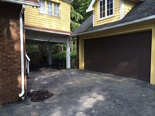 Rear yard and garage