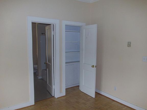 Linen closet outside of bathroom