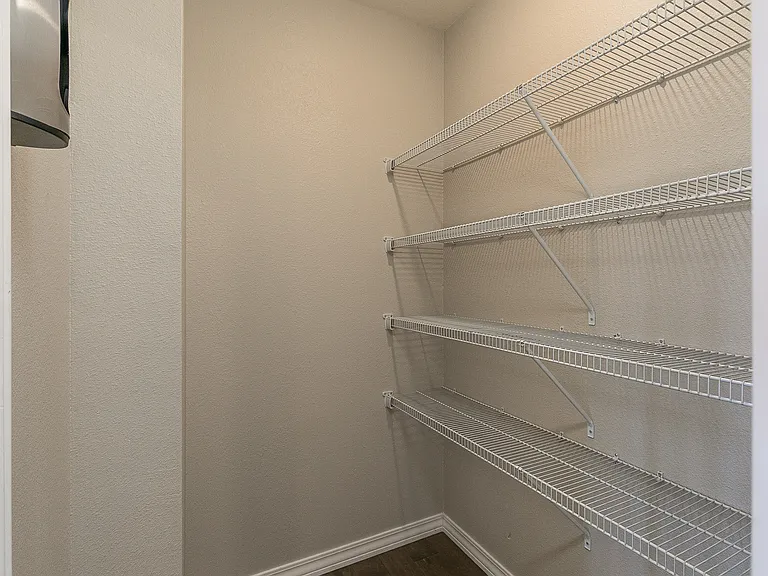 Closet with lots of storage space