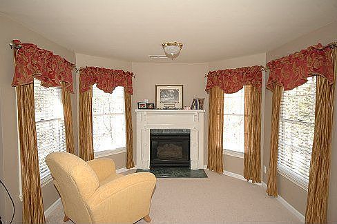 Master suite has sitting room.