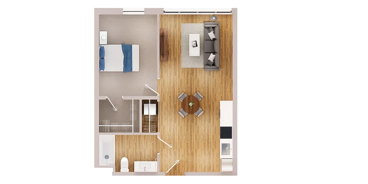 Floor plan 1 Bedroom