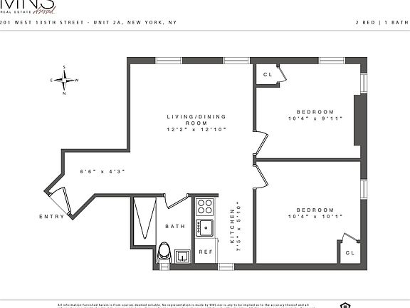 2nd image of 201 W 135th St APT 2W