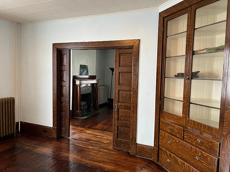 pocket doors and built in
