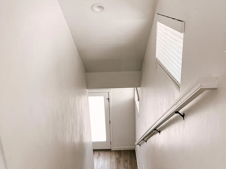 Stairwell and front door
