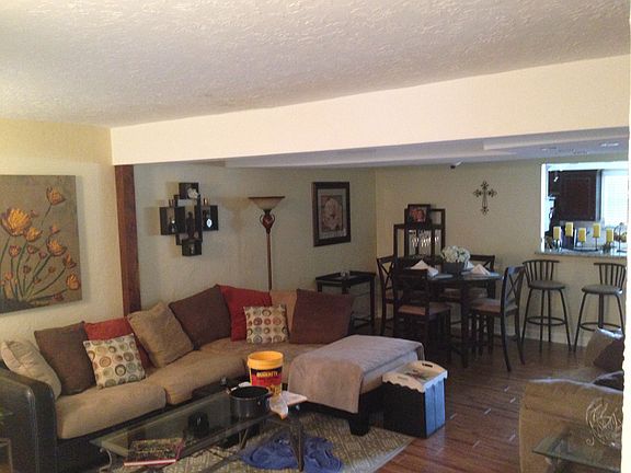 living & dining areas