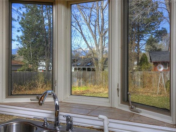 Beautiful view from the kitchen bay window.