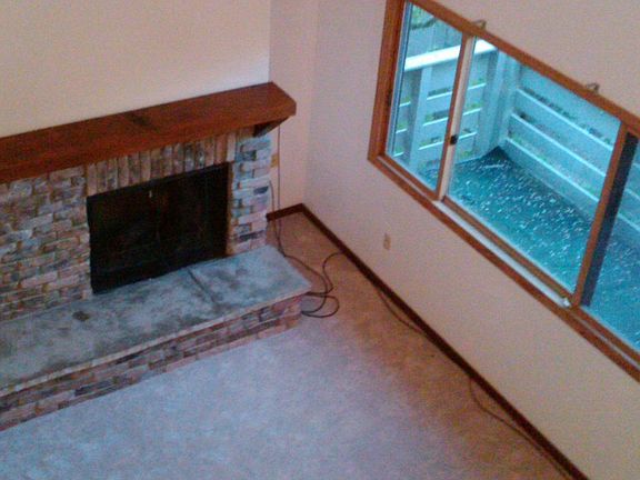 Fireplace from loft