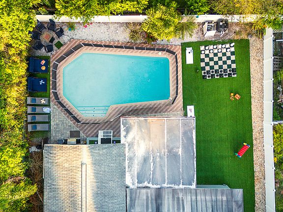 Daytime aerial-style view of the back of the property.