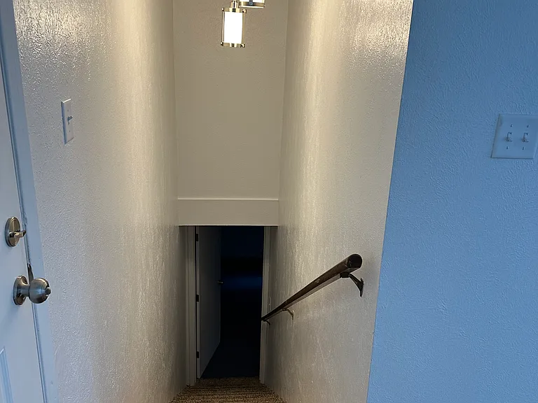 Stairs and front entry