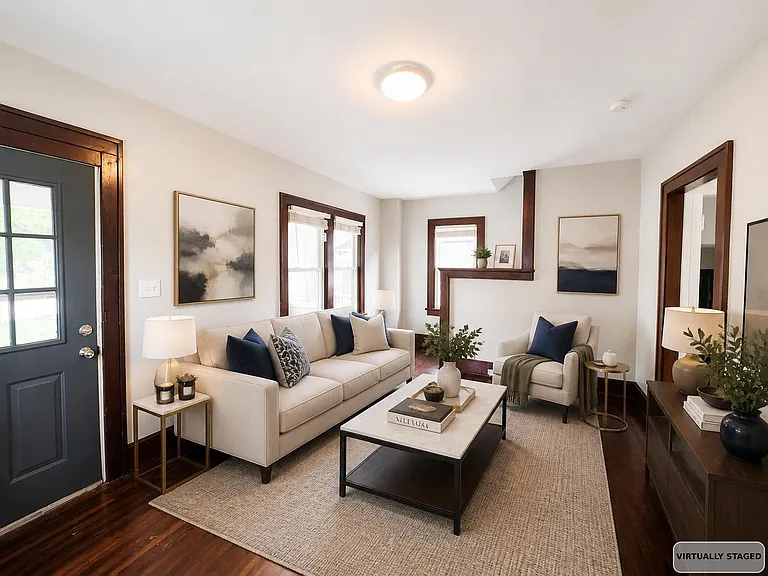 Virtualy Staged Living Room