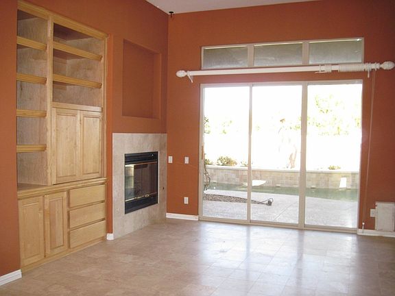 Family Room w/ Built-Ins & fireplace.