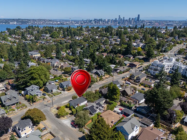 Ariel View of Home and Neighborhood