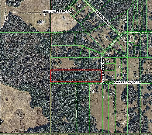 Overhead View oulined in red