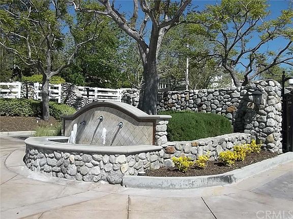 Water feature at the entrance.
