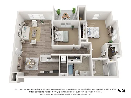 Floor plan 2B - 2X2