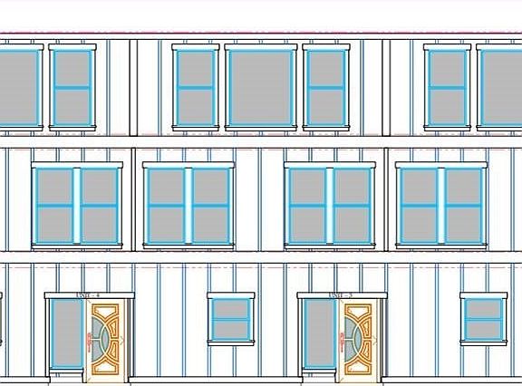 Elevation of proposed townhomes