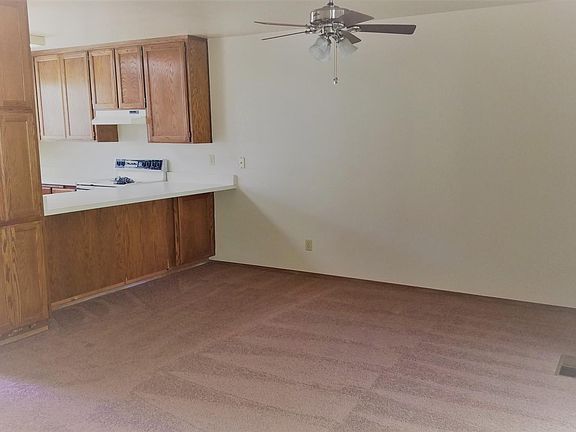 View from living room into Kitchen