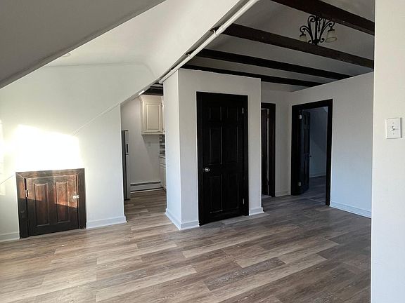 Closets and entrance to kitchen