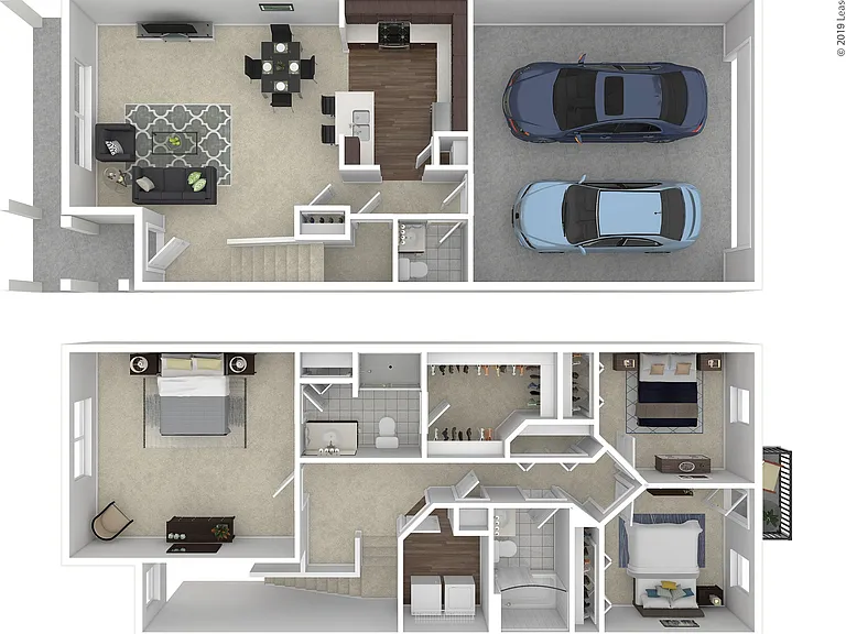 C2 3D Floor plan C2 3D Floor plan