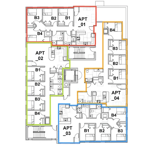 Floor plan 4-Bedroom
