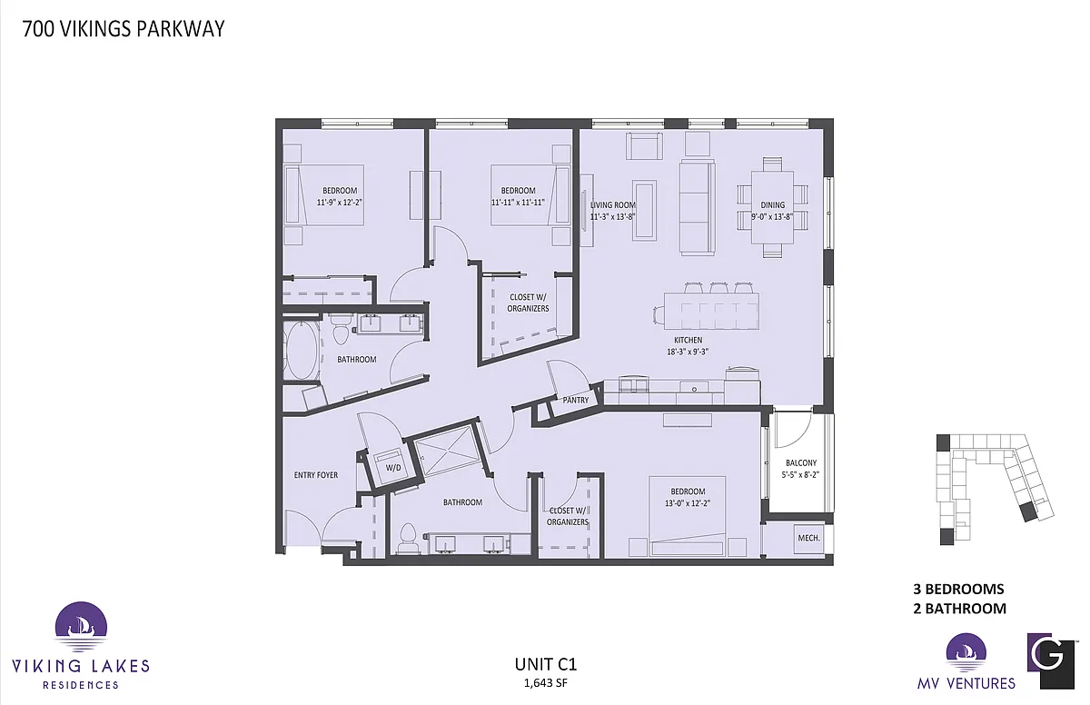 Floor plan $1.82/sq.ft. - C1