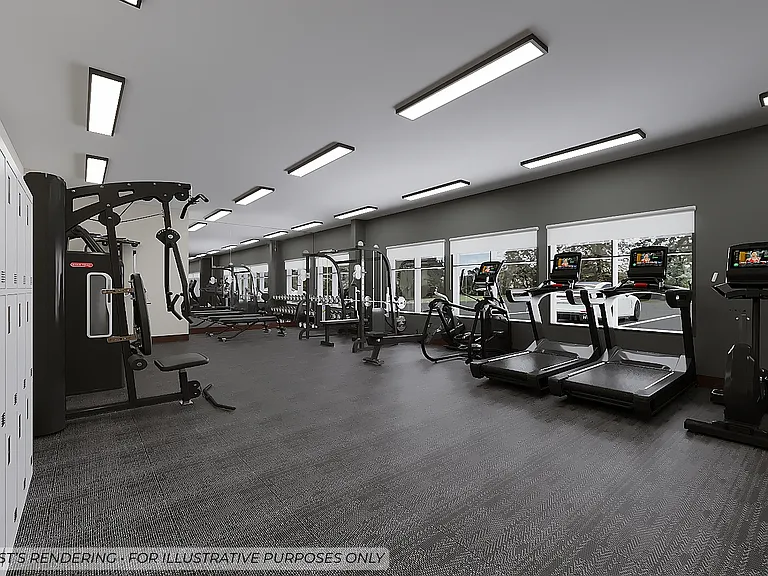 Fully equipped fitness center
