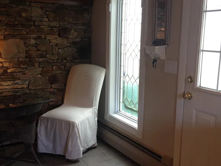 Dining area with large window